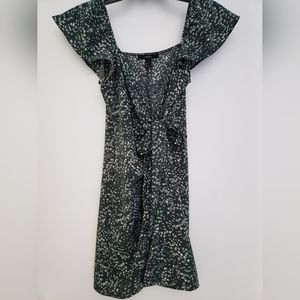 Forever 21 Spotted Mini Wrap Dress Size S